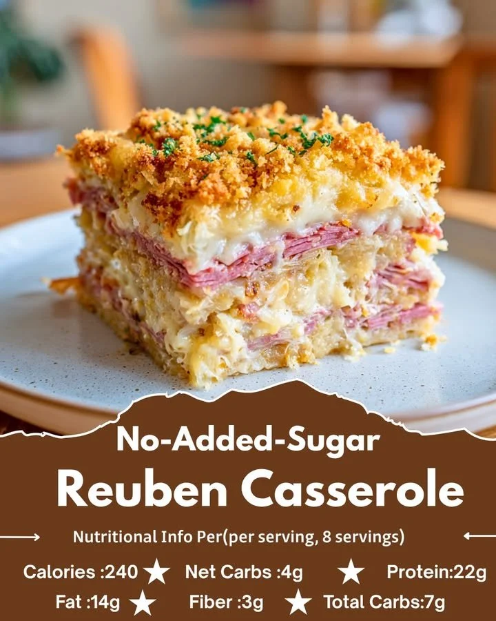 No-Added-Sugar Keto Reuben Casserole
