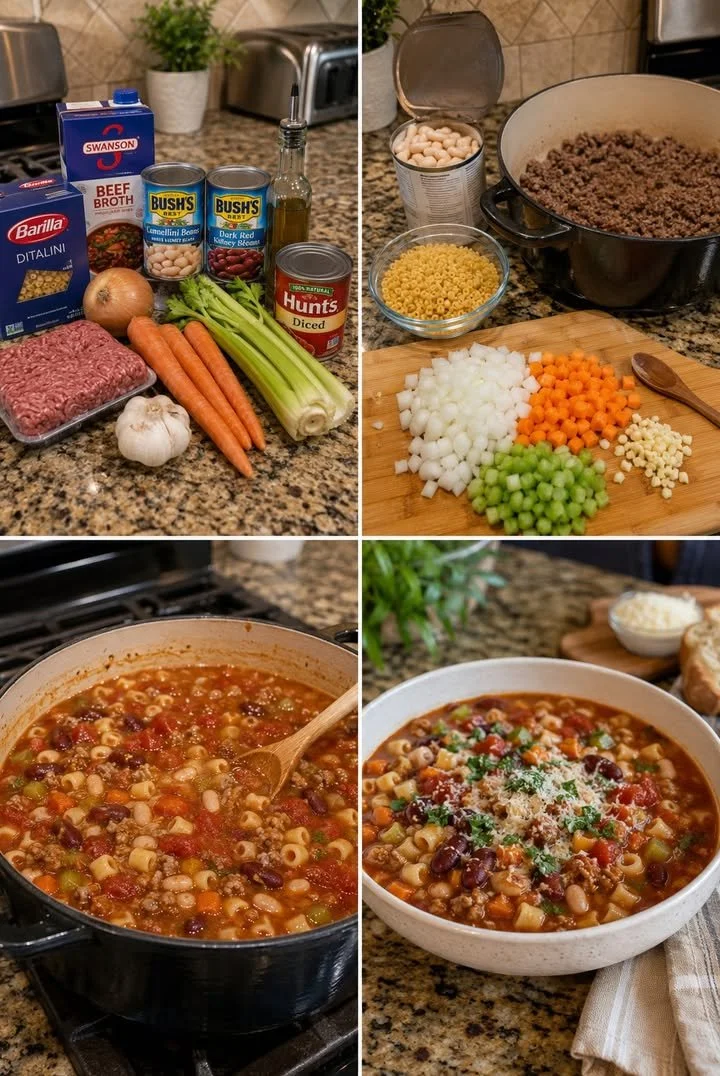 Pasta and Beans Soup
