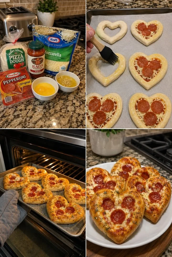 Pizza Heart Buns