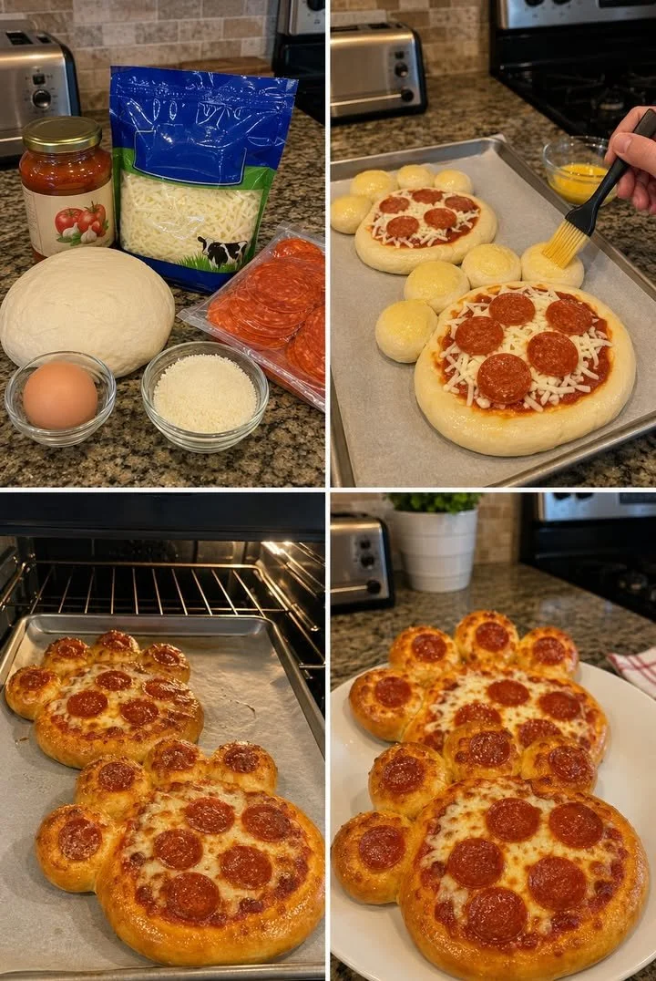 Pizza Paw Print Buns