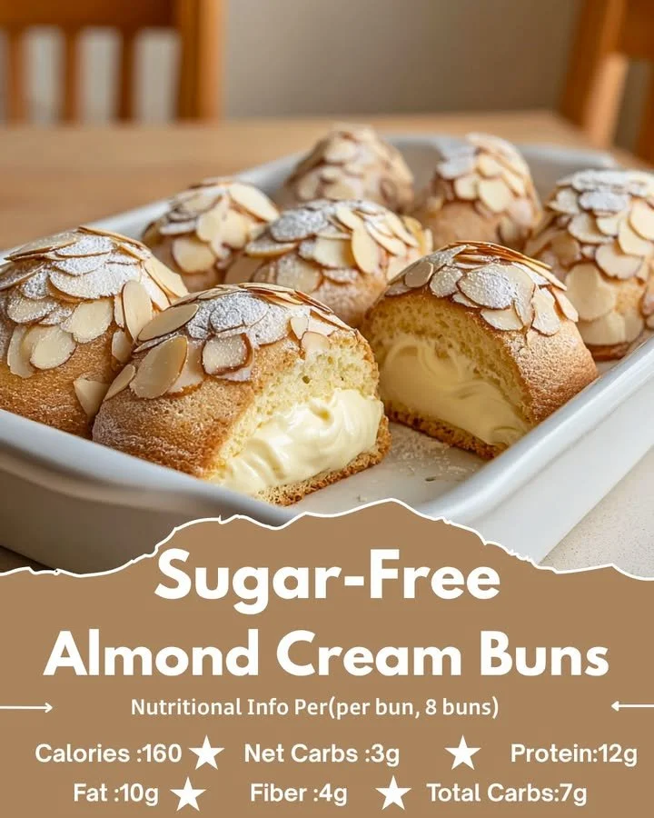 Sugar-Free Almond Cream Buns