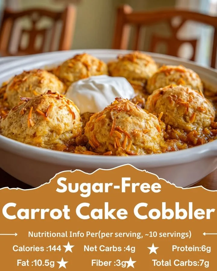 Sugar-Free Carrot Cake Cobbler