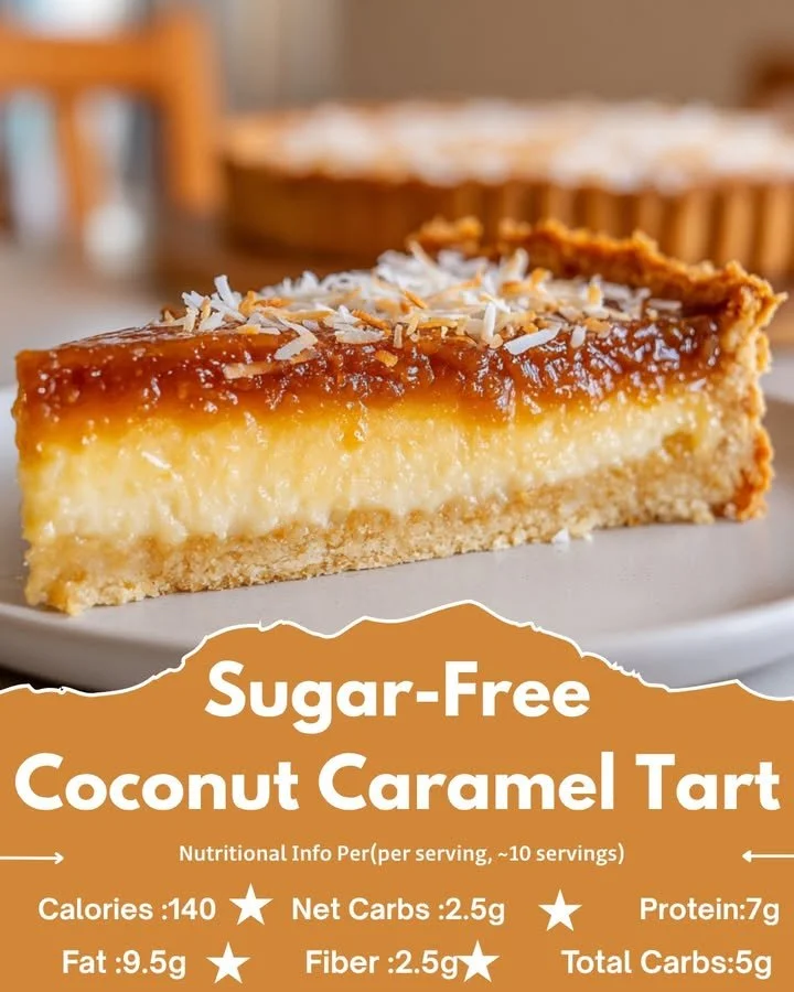 Sugar-Free Coconut Caramel Tart