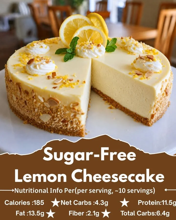 Sugar-Free Lemon Cheesecake