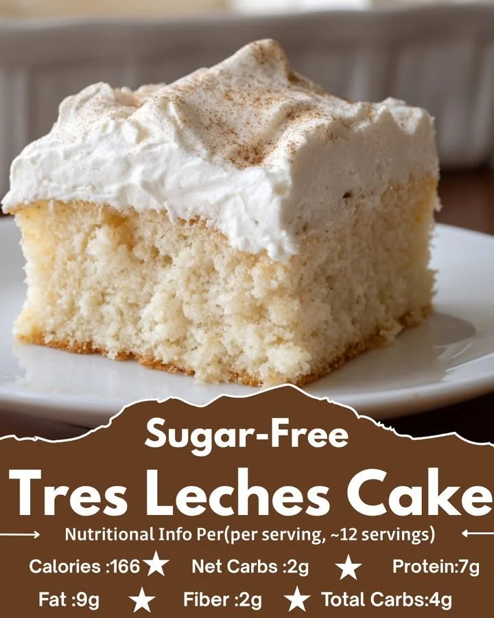 Sugar-Free Three Milks Cake