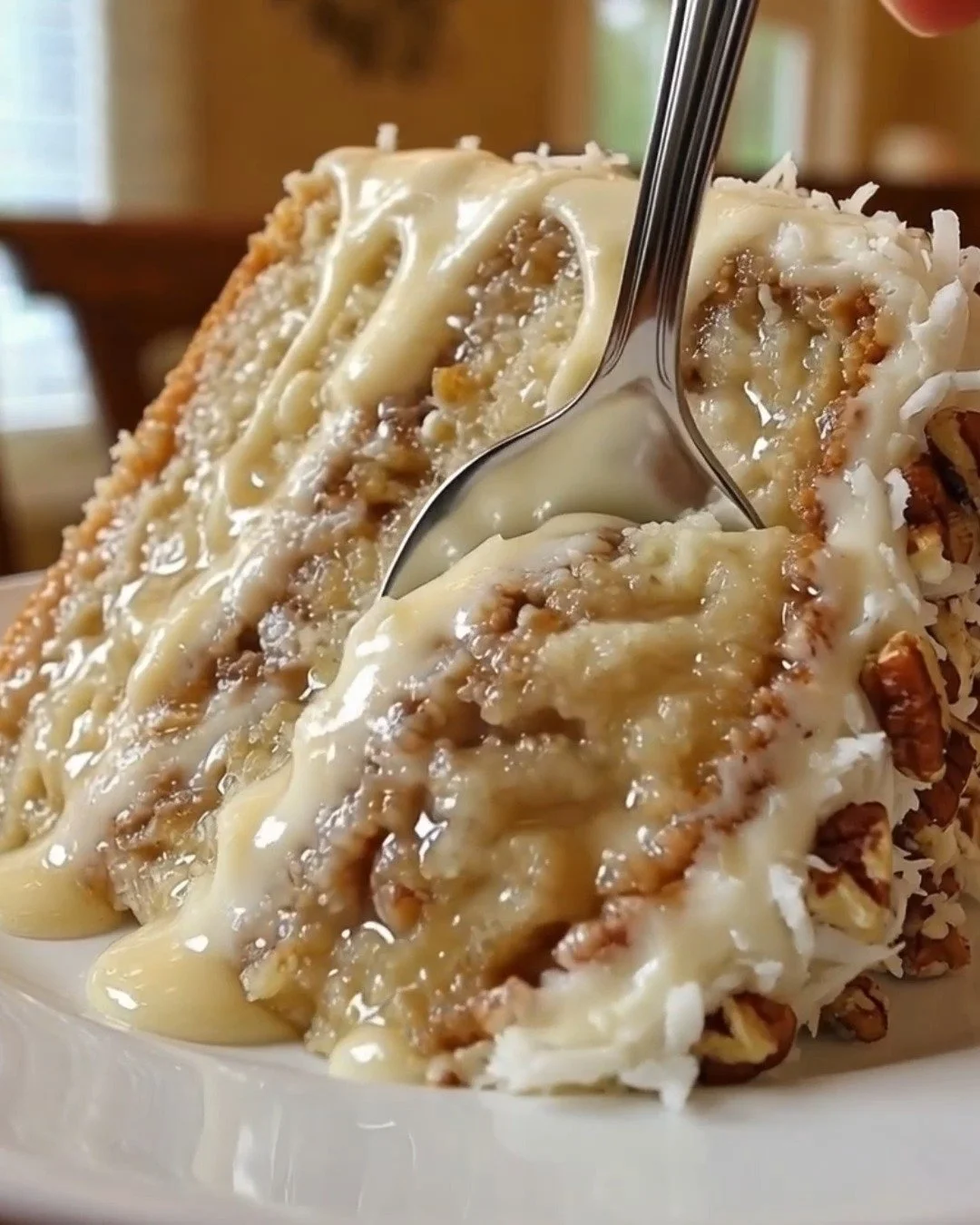 Sugar-Free White German Chocolate Layer Cake